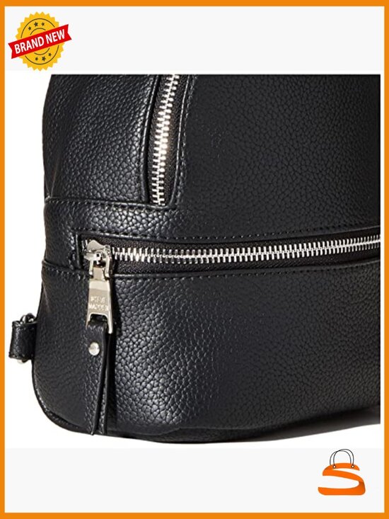 Faux Leather Fashion Backpack with Adjustable Straps main image 4